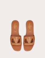 VLOGO CUT-OUT CALFSKIN SLIDE SANDAL - Image 2
